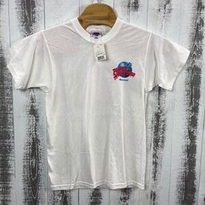 Planet Hollywood T-Shirt Men's Small Montreal Skyline Graphic White